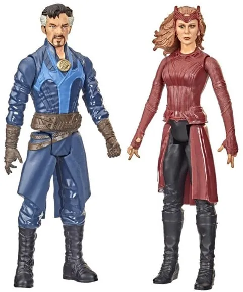 Hasbro Marvel Avengers Titan Hero Series Doctor Strange im Multiversum des Wahnsinns Doctor Strange Die Scharlachrote Hexe 2er-Pack