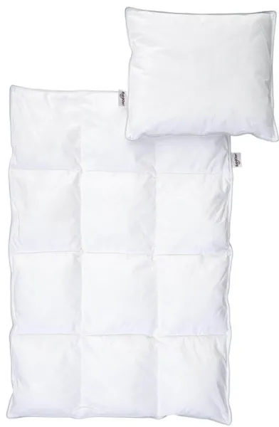 BabyDan Heart Microfiber Bettdecke und Kissen für Babys, 67x100/40x45 cm