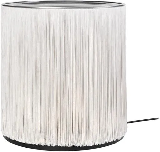 Gubi Model 597 Stehleuchte Poliertes Aluminium/Cream Fringe