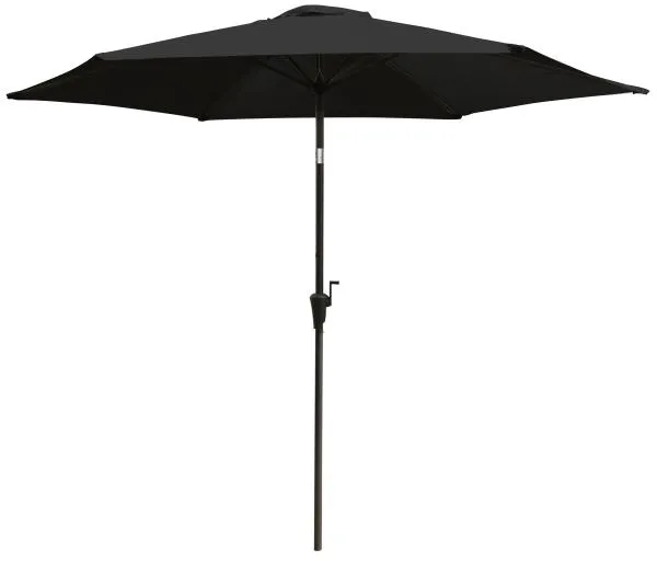 Sonnenschirm mit Neigungsfunktion schwarz 3m